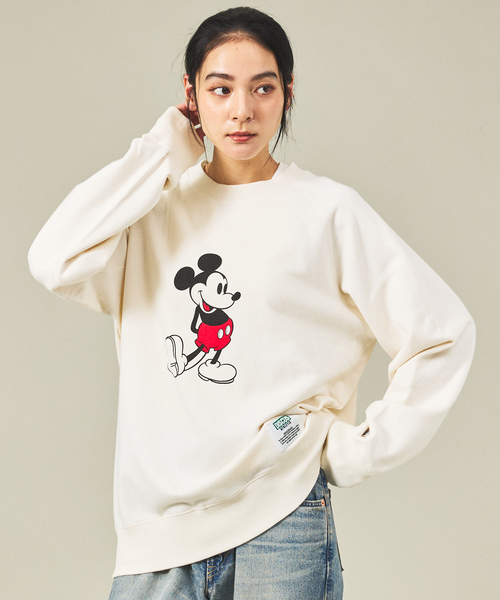 ABAHOUSE（アバハウス）の「【MICKEY × DISCUS ATHLETIC / ミッキー × ディスカス アスレチック】コラボ プリント裏毛クルースウェット / 5487-6670 / ユニセックス（スウェット・メンズ・ホワイト/グレー/ホワイト系その他2/ホワイト系その他3/グレー系その他2/グレー系その他3/グレー系その他/ホワイト系その他・M/L）」の9枚目の写真