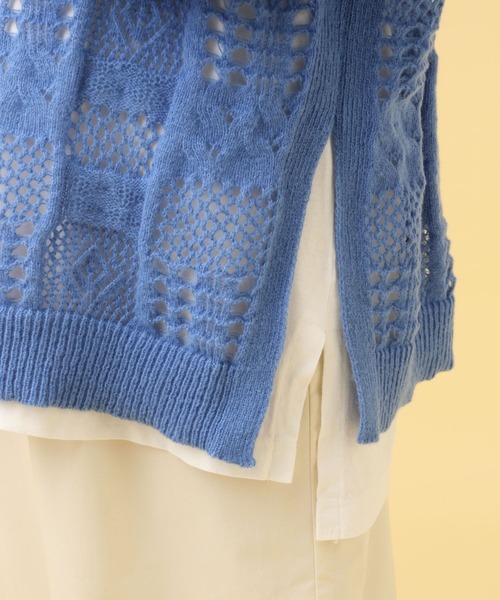 セール】【産前・産後対応】マタニティ／ふわふわ編み柄ニット 591800