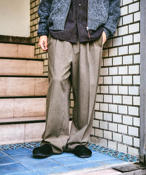 niko and...(ニコアンド)の「ワイドグルカスラックス(スラックス・メンズ・グレー/ブラック/ブラウン/オリーブ・MEDIUM/LARGE)」の4枚目の写真