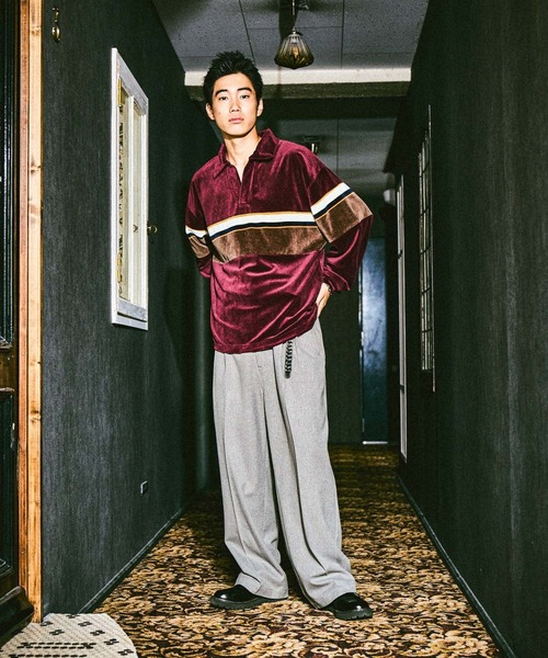 niko and...(ニコアンド)の「ワイドグルカスラックス(スラックス・メンズ・グレー/ブラック/ブラウン/オリーブ・MEDIUM/LARGE)」の5枚目の写真