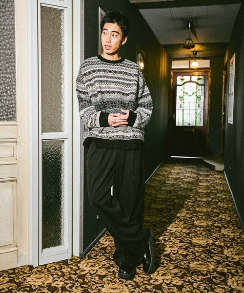 niko and...(ニコアンド)の「ワイドグルカスラックス(スラックス・メンズ・グレー/ブラック/ブラウン/オリーブ・MEDIUM/LARGE)」の14枚目の写真