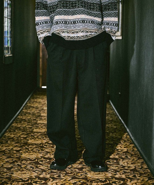 niko and...(ニコアンド)の「ワイドグルカスラックス(スラックス・メンズ・グレー/ブラック/ブラウン/オリーブ・MEDIUM/LARGE)」の17枚目の写真