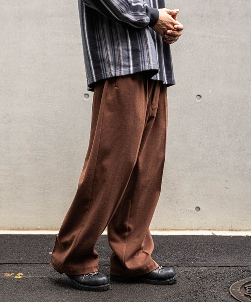 セール】ワイドグルカスラックス（スラックス）｜niko and