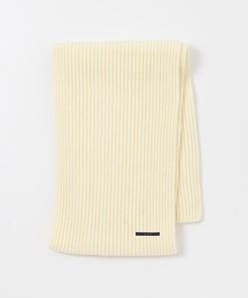 KBF（ケイビーエフ）の「リブニットマフラー（マフラー・レディース・ブラウン/アイボリー/ライトブルー・ONE）」の10枚目の写真