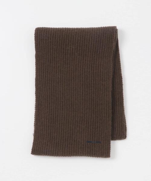 KBF（ケイビーエフ）の「リブニットマフラー（マフラー・レディース・ブラウン/アイボリー/ライトブルー・ONE）」の5枚目の写真