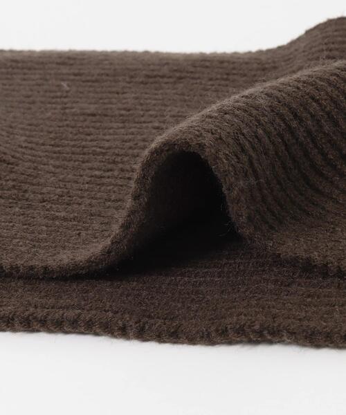 KBF（ケイビーエフ）の「リブニットマフラー（マフラー・レディース・ブラウン/アイボリー/ライトブルー・ONE）」の4枚目の写真