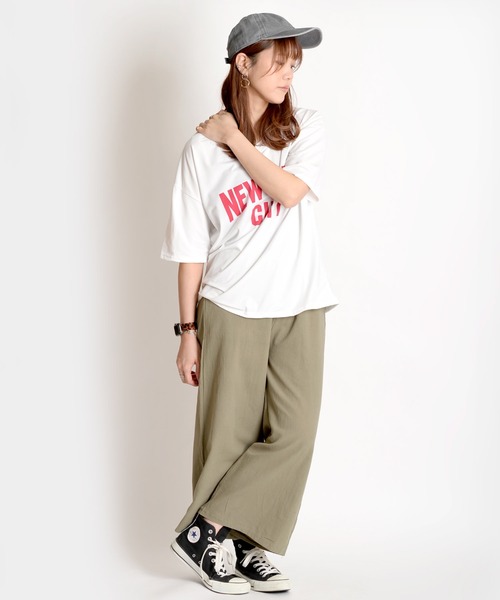 MARAI（マーライ）の「ワイドパンツ（その他パンツ・レディース・アイボリー/ブラック/カーキ/サックスブルー/グレー/ブルー/ホワイト/ピンク/ブラウン/レッド/イエロー/ネイビー・FREE）」の21枚目の写真