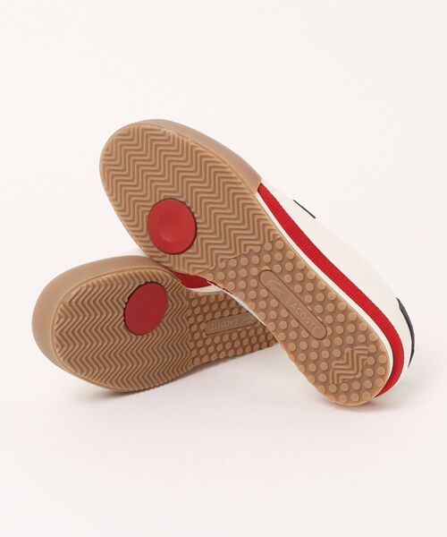 LACOSTE(ラコステ)の「LACOSTE ラコステ AURA 225 7 SMA メンズレザースニーカー(オーラ2257SMA)(スニーカー・メンズ・ホワイト×レッド・26.5cm/27.0cm/28.0cm/26.0cm/25.5cm)」の2枚目の写真