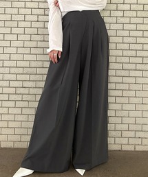 Ampirula（アンピルーラ）の「【2025AW】カシュクール タック ワイドパンツ 冬 レディース 秋 秋冬（その他パンツ）」