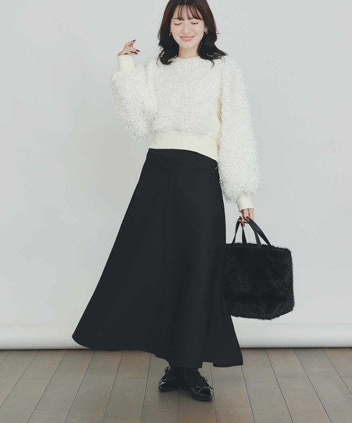 PICCIN(ピッチン)の「モケモケプルオーバー(Tシャツ/カットソー・レディース・チャコールグレー/オフホワイト・M)」の5枚目の写真