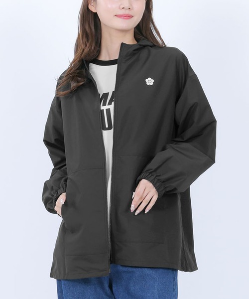 マリークワント　希少品　完売品　新品ネイビーバイカラーブルゾン　匿名配送 MARY QUANT（マリークワント）の「バイカラーロゴダブルジップ