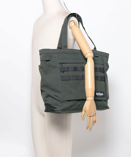 WILD THINGS（ワイルドシングス）の「WILDTHINGS ﾄｰﾄﾊﾞｯｸﾞ 20L（トートバッグ・メンズ・ブラック/ベージュ/グレー・FREE）」の11枚目の写真