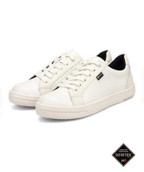 madras Walk(マドラスウォーク)の「【GORE-TEX】マドラスウォーク madras Walk 足馴染みの良い革にグレードアップ 旅行に最適 コートレザースニーカー MWL1022(スニーカー・レディース・ブラック/ホワイト・22.5cm/23cm/23.5cm/24cm/24.5cm)」の2枚目の写真