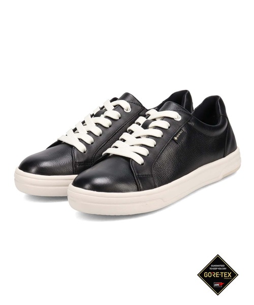madras Walk(マドラスウォーク)の「【GORE-TEX】マドラスウォーク madras Walk 足馴染みの良い革にグレードアップ 旅行に最適 コートレザースニーカー MWL1022(スニーカー・レディース・ブラック/ホワイト・22.5cm/23cm/23.5cm/24cm/24.5cm)」の1枚目の写真