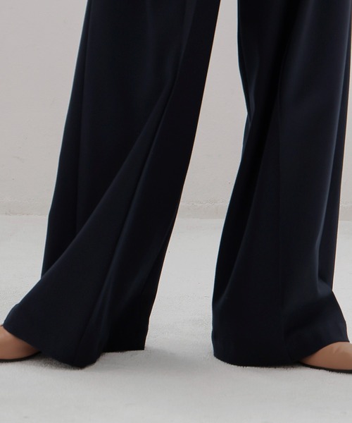 DRESSLAVE(ドレスレイブ)の「back brush 2tuck trousers(裏起毛2タックパンツ)(スラックス・レディース・ホワイト/ネイビー/チャコールグレー・36/38)」の7枚目の写真