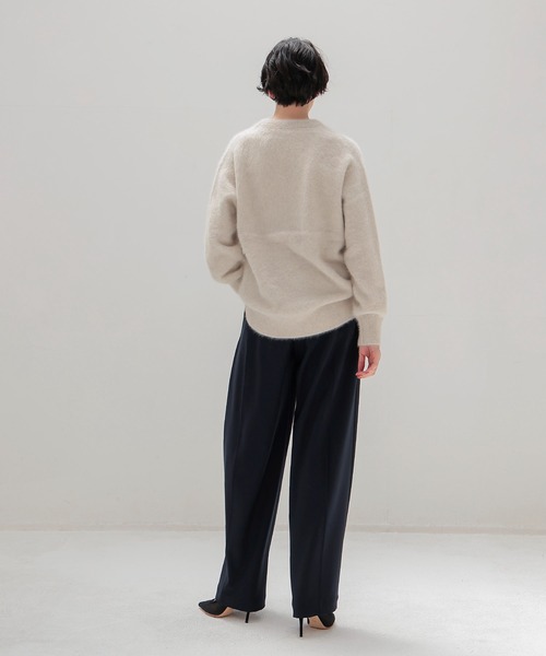 DRESSLAVE(ドレスレイブ)の「back brush 2tuck trousers(裏起毛2タックパンツ)(スラックス・レディース・ホワイト/ネイビー/チャコールグレー・36/38)」の12枚目の写真