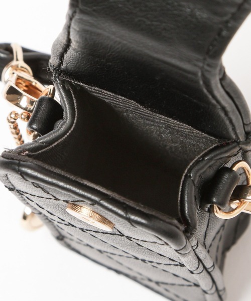 GLOBAL WORK（グローバルワーク）の「HELLO KITTY/キルトLIPケース/595362（その他小物・レディース・シルバー系その他2/ブラック/ライトピンク・FREE）」の6枚目の写真