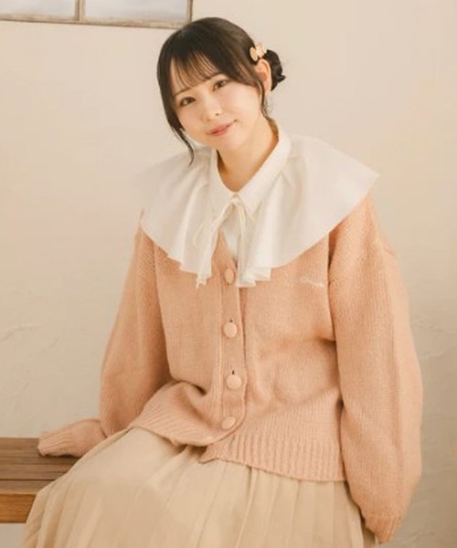 amr.(アムレ)の「オリジナルロゴカーディガン(カーディガン/ボレロ・レディース・ピンク・FREE)」の14枚目の写真