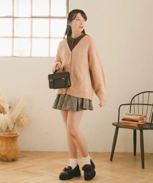 amr.(アムレ)の「オリジナルロゴカーディガン(カーディガン/ボレロ・レディース・ピンク・FREE)」の15枚目の写真