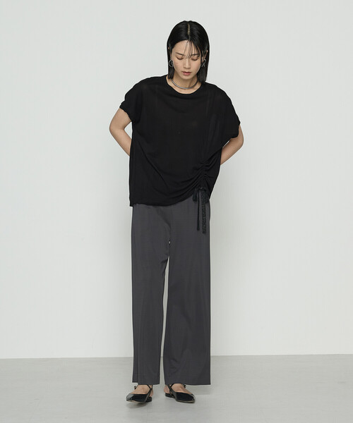 Gabardine K.T(ギャバジンケーティー)の「ハイテンションポンチ ワイドパンツ(その他パンツ・レディース・ブラック/カーキ/グレー・9号/11号/7号)」の5枚目の写真