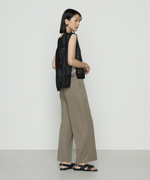 Gabardine K.T（ギャバジンケーティー）の「ハイテンションポンチ ワイドパンツ（その他パンツ・レディース・ブラック/カーキ・9号/11号）」の6枚目の写真