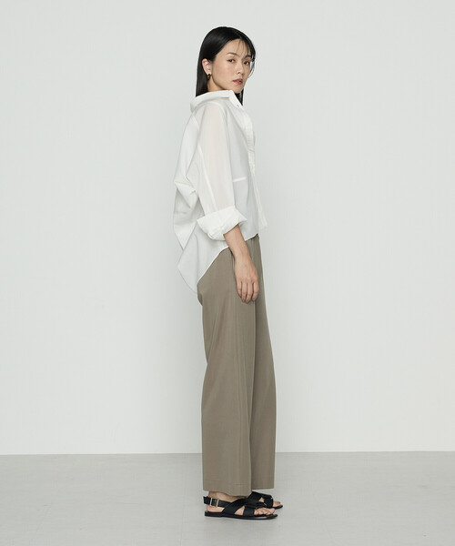 Gabardine K.T（ギャバジンケーティー）の「ハイテンションポンチ ワイドパンツ（その他パンツ・レディース・ブラック/カーキ・9号/11号）」の7枚目の写真