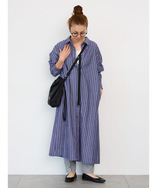 Lugnoncure（ルノンキュール）の「刺繍入りアソートシャツワンピース《2025autumn catalog item》（ワンピース・レディース・ネイビー/ベージュ/ブラック・F）」の6枚目の写真