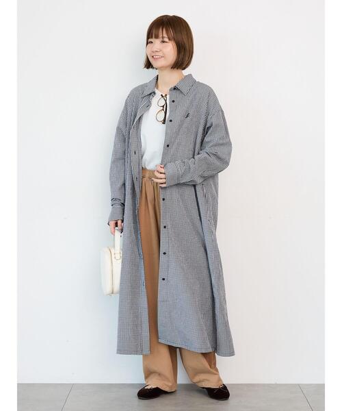 Lugnoncure（ルノンキュール）の「刺繍入りアソートシャツワンピース《2025autumn catalog item》（ワンピース・レディース・ネイビー/ベージュ/ブラック・F）」の8枚目の写真