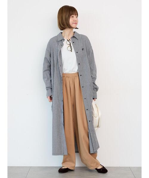 Lugnoncure（ルノンキュール）の「刺繍入りアソートシャツワンピース《2025autumn catalog item》（ワンピース・レディース・ネイビー/ベージュ/ブラック・F）」の9枚目の写真