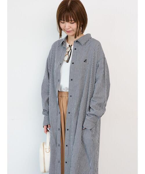 Lugnoncure（ルノンキュール）の「刺繍入りアソートシャツワンピース《2025autumn catalog item》（ワンピース・レディース・ネイビー/ベージュ/ブラック・F）」の10枚目の写真