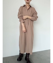 Lugnoncure | 刺繍入りアソートシャツワンピース《2025autumn catalog item》(ワンピース)