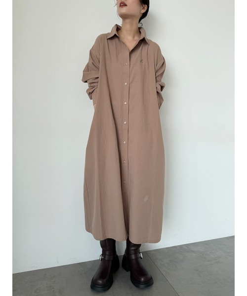 Lugnoncure（ルノンキュール）の「刺繍入りアソートシャツワンピース《2025autumn catalog item》（ワンピース・レディース・ネイビー/ベージュ/ブラック・F）」の21枚目の写真