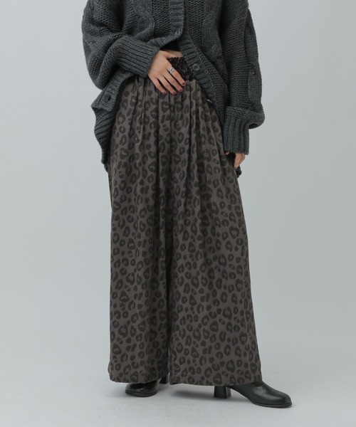 LEPSIM（レプシィム）の「アソート柄パンツAW　600230（その他パンツ・レディース・チャコールグレー/アイボリー・FREE）」の2枚目の写真