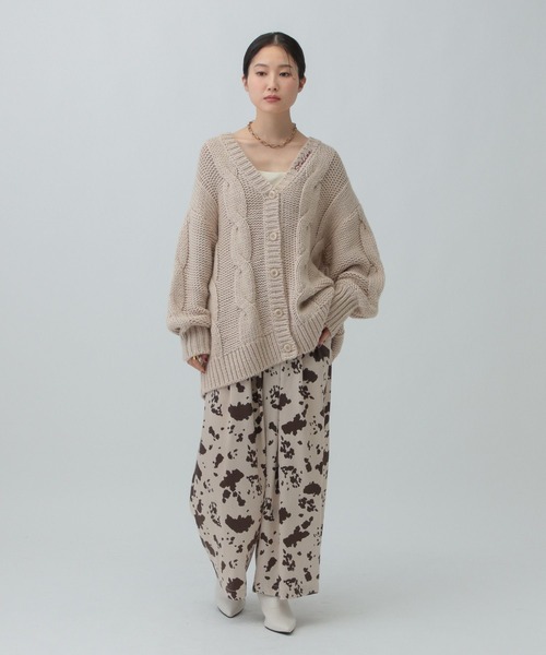 LEPSIM（レプシィム）の「アソート柄パンツAW　600230（その他パンツ・レディース・チャコールグレー/アイボリー・FREE）」の13枚目の写真