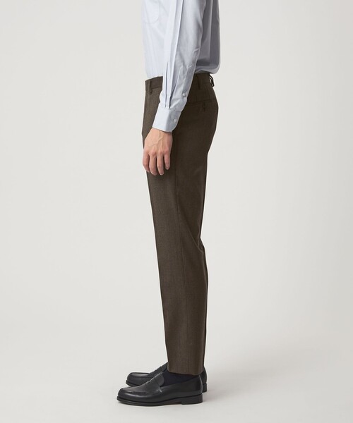 green label relaxing（グリーンレーベルリラクシング）の「GLR CLOTH フラノ柄 アジャスター スラックス -ストレッチ-（スラックス・メンズ・ダークグレー/ダークブラウン・XL/S/M/L）」の7枚目の写真