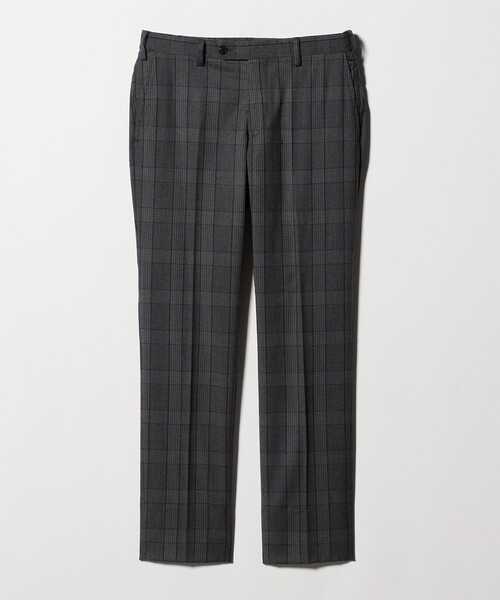 green label relaxing（グリーンレーベルリラクシング）の「GLR CLOTH フラノ柄 アジャスター スラックス -ストレッチ-（スラックス・メンズ・ダークグレー/ダークブラウン・XL/S/M/L）」の9枚目の写真