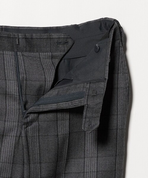 green label relaxing（グリーンレーベルリラクシング）の「GLR CLOTH フラノ柄 アジャスター スラックス -ストレッチ-（スラックス・メンズ・ダークグレー/ダークブラウン・XL/S/M/L）」の14枚目の写真