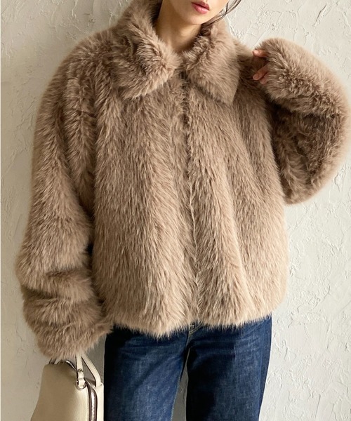 ショート丈　ファージャケット ショート丈ファージャケット[dpk409] | レディースファッション通販の