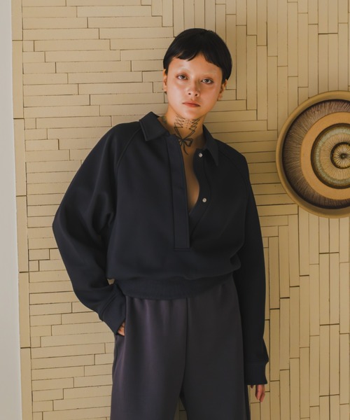 lit（リット）の「Compact Lager Sweat（スウェット・レディース・チャコールグレー/ネイビー・FREE）」の4枚目の写真