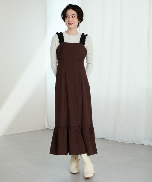 ORiental TRaffic（オリエンタルトラフィック）の「パール リボン ニット ブーツ /56405（ブーツ・レディース・ベージュ/グレー・LL/L/M/S）」の18枚目の写真