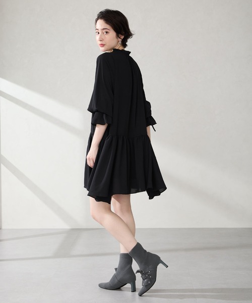 ORiental TRaffic（オリエンタルトラフィック）の「パール リボン ニット ブーツ /56405（ブーツ・レディース・ベージュ/グレー・LL/L/M/S）」の11枚目の写真