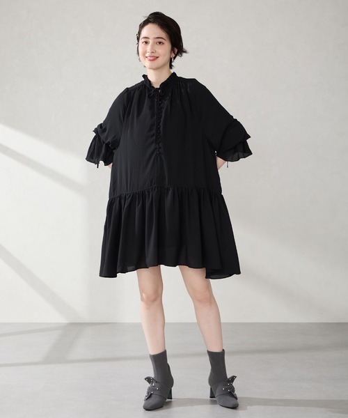 ORiental TRaffic（オリエンタルトラフィック）の「パール リボン ニット ブーツ /56405（ブーツ・レディース・ベージュ/グレー・LL/L/M/S）」の9枚目の写真