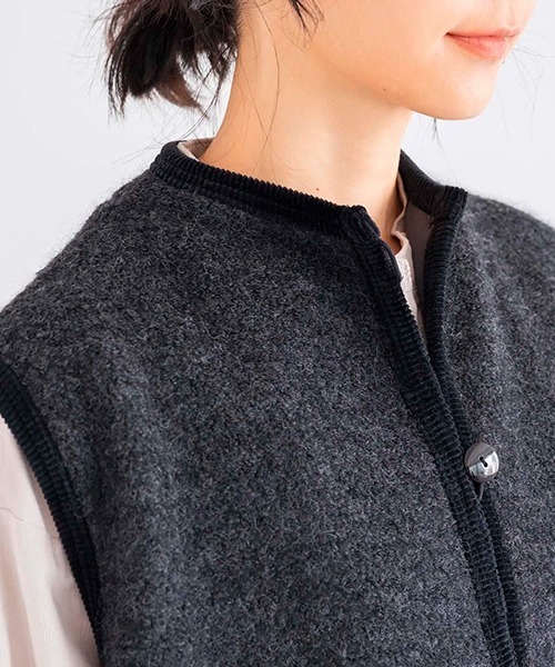 シープパイルジャージーベスト（ベスト）｜D（ディー）のファッション