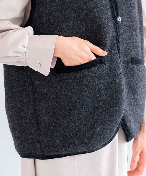 シープパイルジャージーベスト（ベスト）｜D（ディー）のファッション