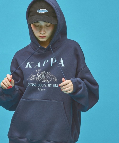 ≪Kappa×and ST ウェルネスクラブ≫Ski Teamデザインパーカー (ユニセックス)