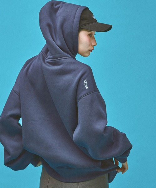 Kappa(カッパ)の「≪Kappa×and ST ウェルネスクラブ≫Ski Teamデザインパーカー (ユニセックス)(スウェット・レディース・ネイビー/グレー・SMALL/MEDIUM/LARGE)」の19枚目の写真