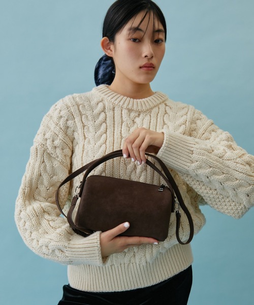 FUULLY STUDIO(フーリィーステューディオ)の「ダブルハンドルボストン(ボストンバッグ・レディース・ブルー/ブラウン/テラコッタ/ブラック・FREE)」の5枚目の写真