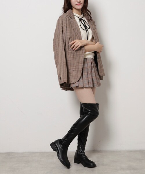 ESPERANZA(エスペランサ)の「ストレッチフラットニーハイブーツ(ブーツ・レディース・ブラック系/ブラック・S/M/L/LL)」の10枚目の写真