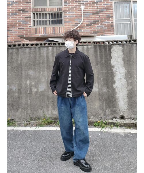 DIMITRI BLACK(ディミトリブラック)の「ASI エッセンシャル ワンタック ワイドデニムパンツ_インディゴ(デニムパンツ・レディース・その他・XX-LARGE/SMALL/MEDIUM/LARGE/X-LARGE)」の22枚目の写真