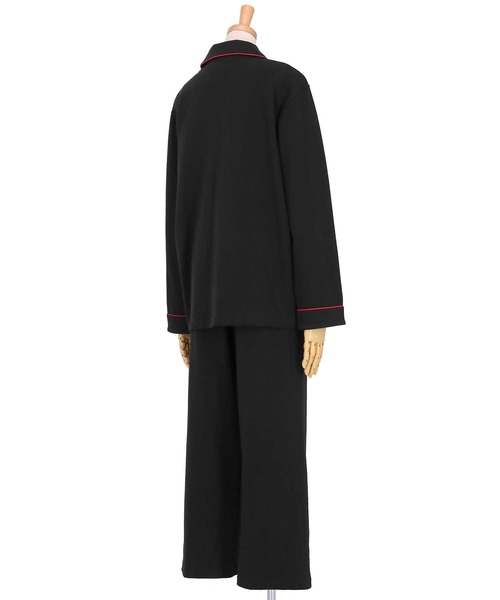 une nana cool（ウンナナクール）の「綿100%のフライスパジャマ MADE WITH LIBERTY FABRIC（ルームウェア/パジャマ・レディース・ホワイト/ブラウン/チャコールグレー/クリアブラック/ネイビー/グレー・L/M）」の18枚目の写真